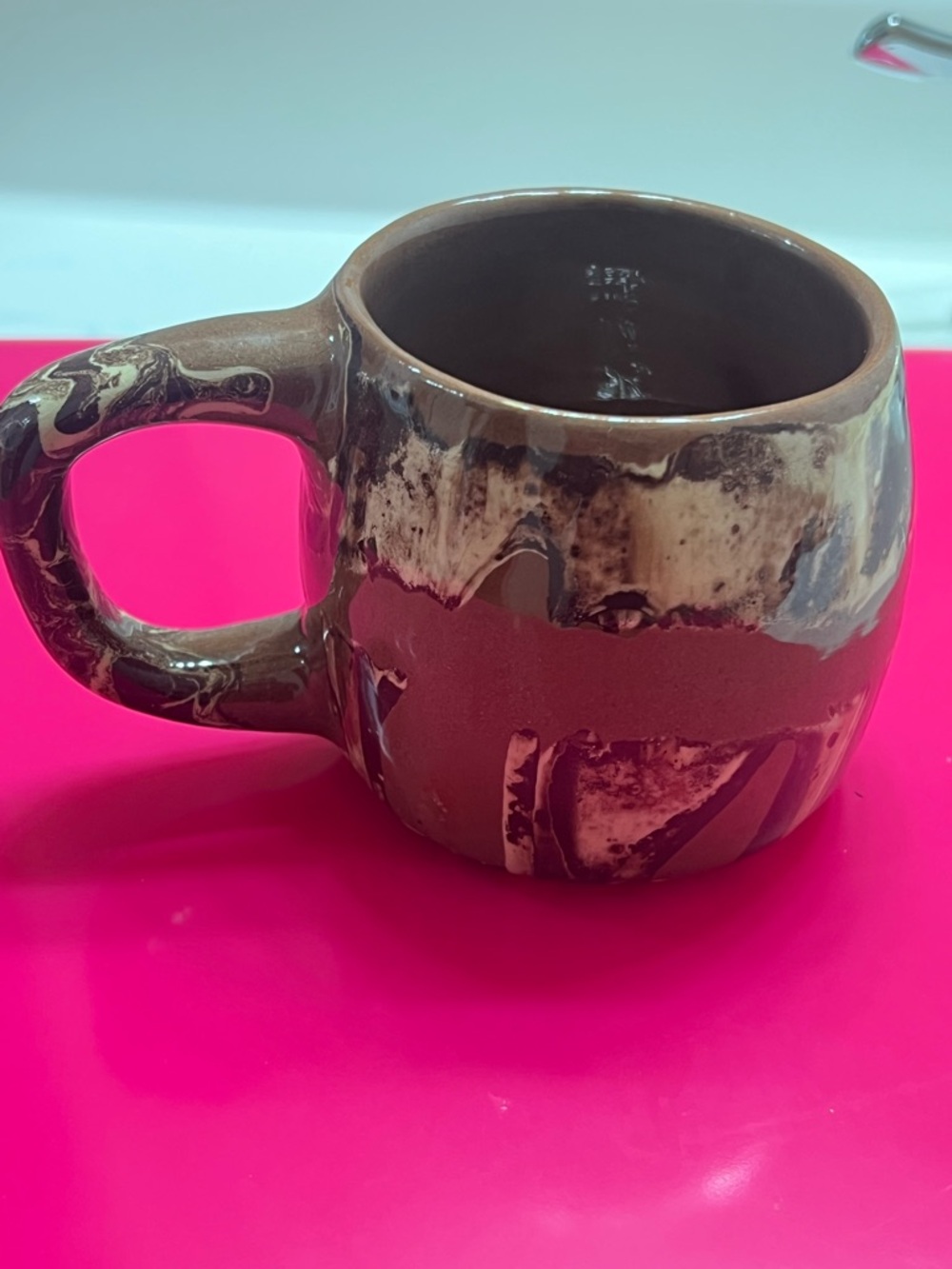 Clays of Calico Handmade Brown Glazed Ceramic Mug Vintage - Picture 2 of 3
